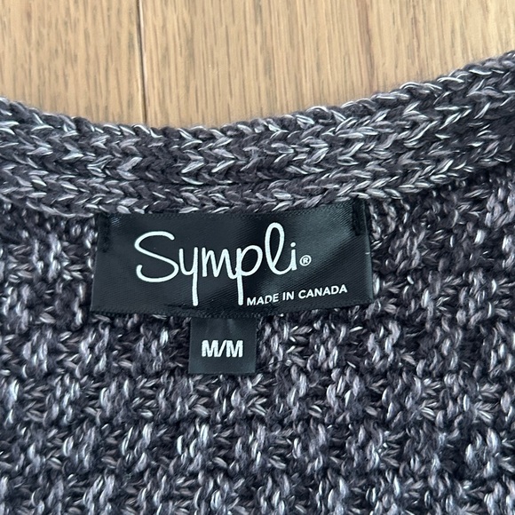 SYMPLI size M LOCKHART Boxy Dolman Sweater Gray Marl - Picture 6 of 6